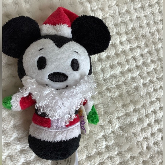 Hallmark itty bittys Plush Santa Mickey Mouse Stuffed Animal Toy - Picture 4 of 13